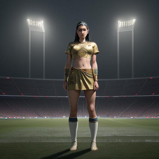 mosaic soccer player