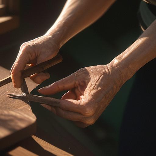 hand carving walnut